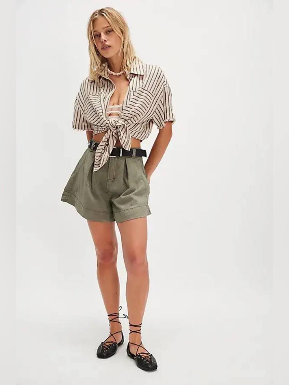 Free People Marina Trouser Shorts